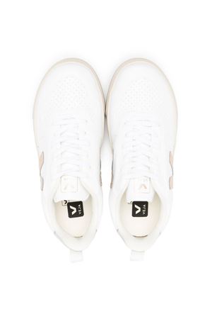 White organic cotton canvas sneakers VEJA KIDS | CX0703423CWHITEPLATINESILVER